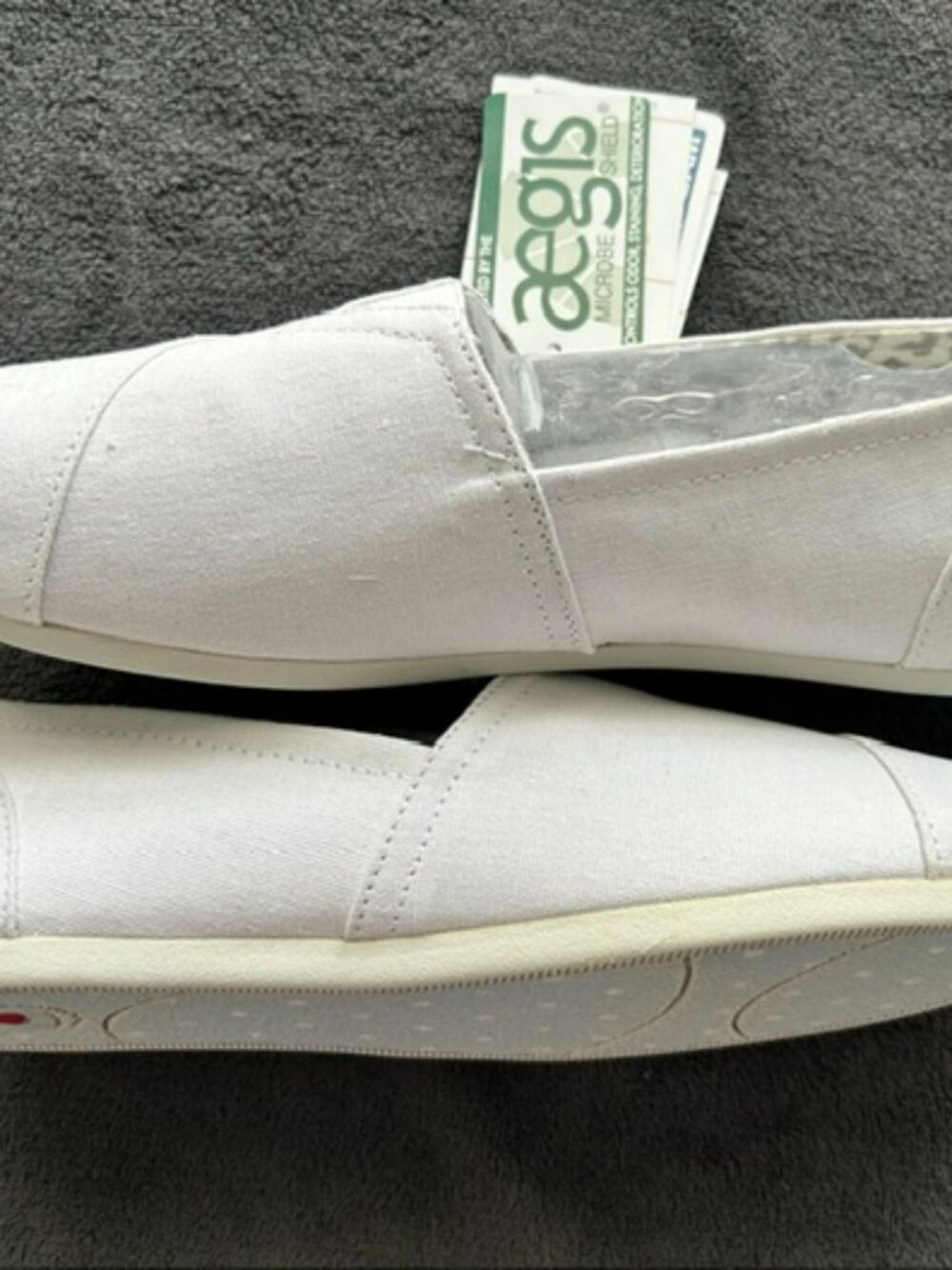 Skechers Bobs Plush Peace & Love Women's Shoes, White 8M - Picture 3 of 5